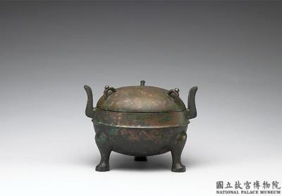 图片[2]-Ding cauldron with linear pattern, Western Han dynasty (206 BCE-8 CE)-China Archive